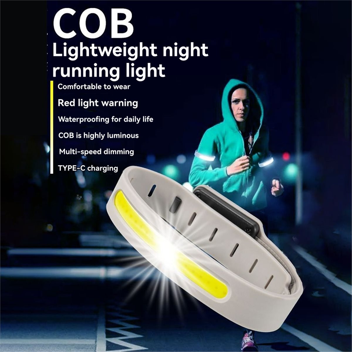 AD45 2PCS Luz de Corrida com B - Reflective Night Running Shoes avaliação e preço