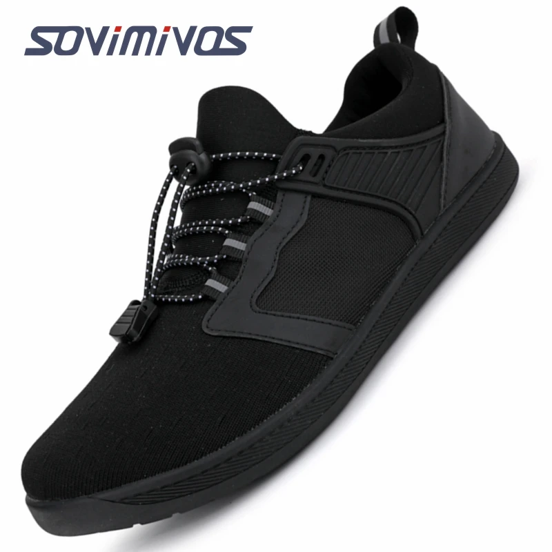 Homens sapatos descalços minim - Wide Toe Box Running Sneakers avaliação e preço