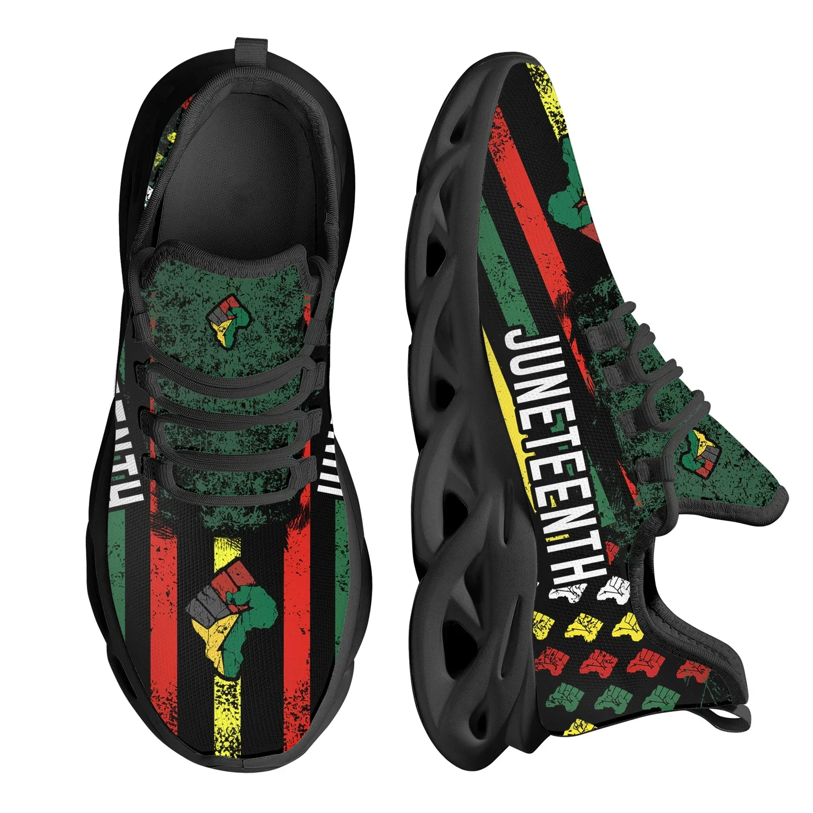 Juneteenth Peace and Love Prin - Breathable Mesh Athletic Shoes avaliação e preço